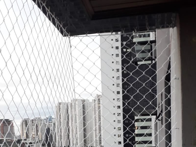 Instalação de rede de segurança em Itaparica